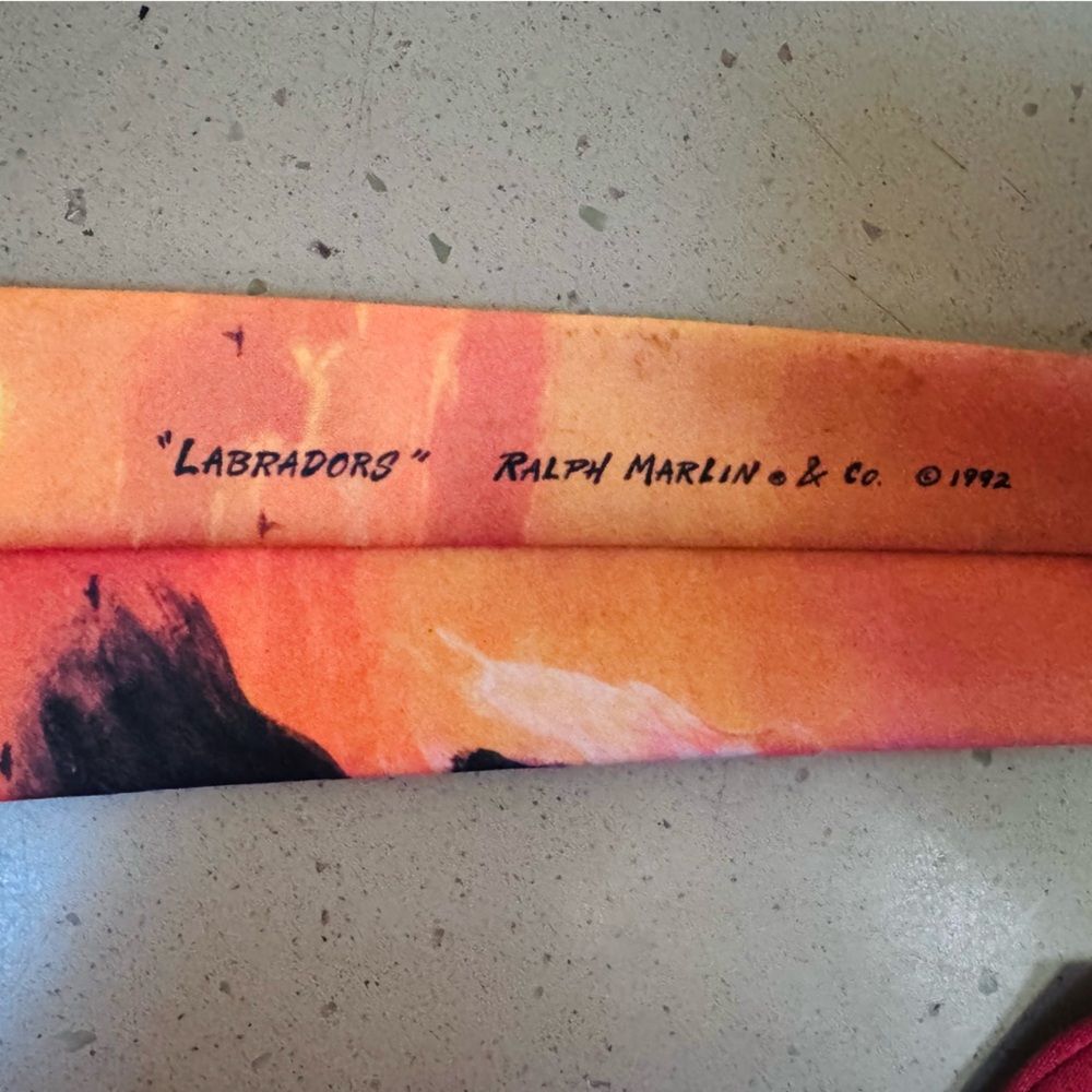 Vintage 1992 Ralph Marlin Labradors Tie - Picture 5 of 6